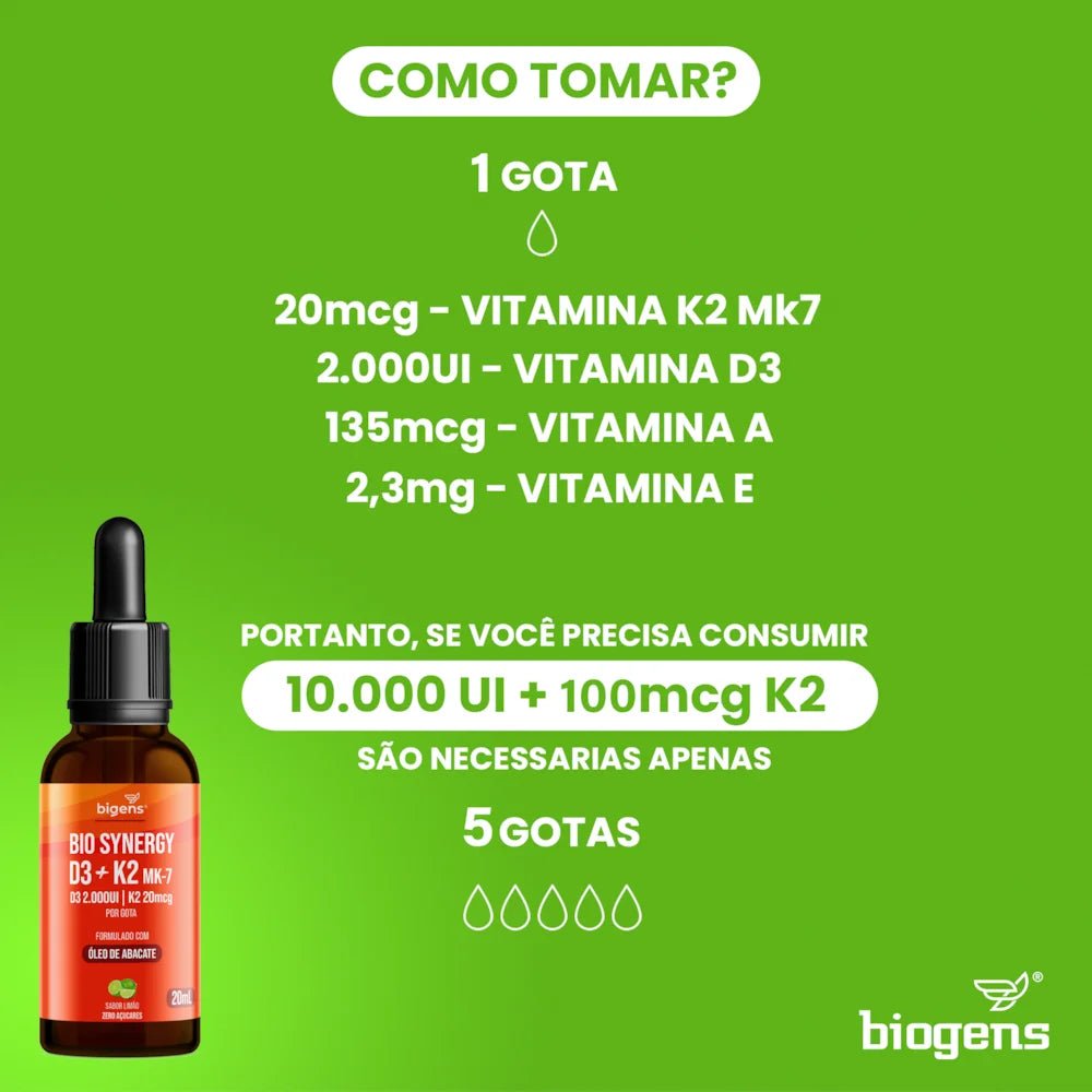 Bio Synergy | Vit. A, D, K e E 20ml - Bigens