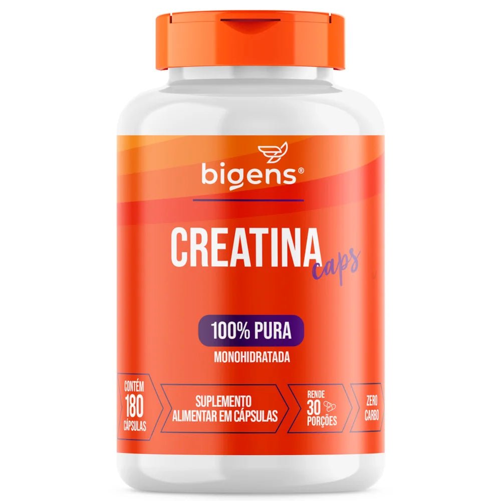 Creatina Caps | Monohidratada 180 Cápsulas - Bigens