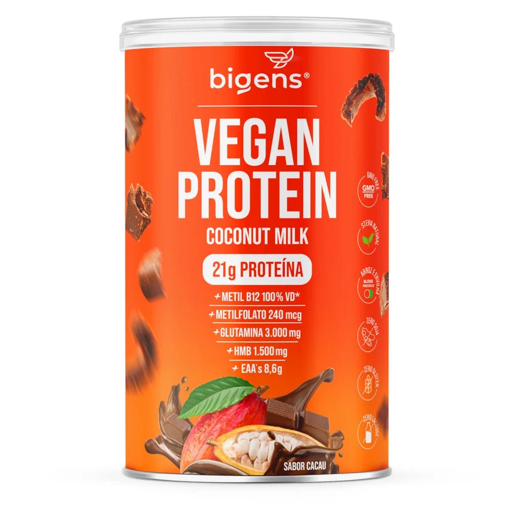 Vegan Protein Cacau | 21g de Proteína 450g - Bigens
