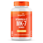 Vitamina K2 MK - 7 | Menaquinona 100MCG 60 Cápsulas - Bigens